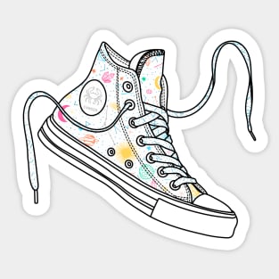 Cancer high tops - Pastel colours Sticker